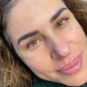 Eyebrow Tattoo result by Renued Brow Lamination + Lash Lift Studio in Falls Church, VA