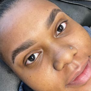 Eyebrow Tattoo result by Renued Brow Lamination + Lash Lift Studio in Falls Church, VA