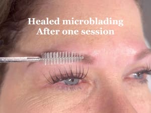 Eyebrow Tattoo result by Revolution Esthetics & Permanent Makeup in Rockwall, TX