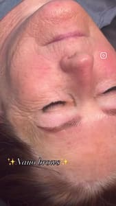 Eyebrow Tattoo result by Rhinestone Lash Studio & Spa in Leander, TX