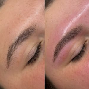 Eyebrow Tattoo result by RHS Esthetics in Booneville, MS