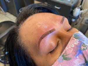 Eyebrow Tattoo result by Richa's Threading Salon & Spa in Parkville, MD