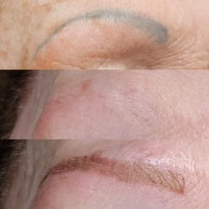 Eyebrow Tattoo result by Rising Dawn Cosmetic Tattoo in Danville, PA
