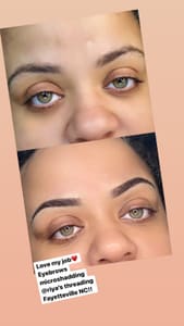 Eyebrow Tattoo result by Riya's Threading and more… in Fayetteville, NC