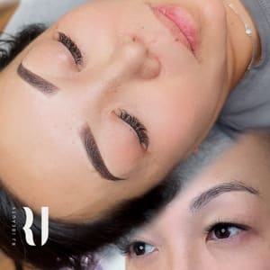 Eyebrow Tattoo result by RJ iBEAUTY Studio & Training in Redondo Beach, CA