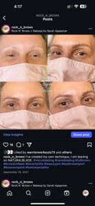 Eyebrow Tattoo result by Rock N Brows + Makeup in West Hollywood, CA