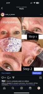 Eyebrow Tattoo result by Rock N Brows + Makeup in West Hollywood, CA