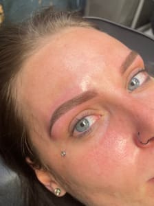 Eyebrow Tattoo result by Rosebud Beauty Lounge in Ridgway, PA