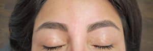 Eyebrow Tattoo result by Rosie's Threading Salon in Escondido, CA