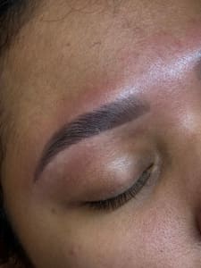Eyebrow Tattoo result by Rossy G Beauty Studio in Miami Gardens, FL