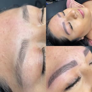 Eyebrow Tattoo result by ROXXI Beauty Studio in Odessa, TX