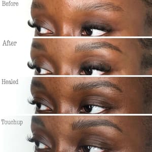 Eyebrow Tattoo result by Royal Opulence Beauty Bar in Houston, TX