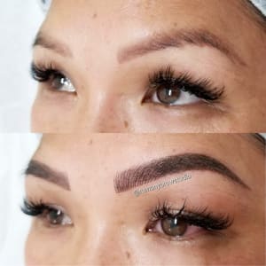 Eyebrow Tattoo result by Rumany's Glam Studio in Long Beach, CA