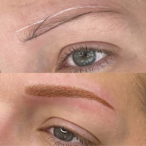 Eyebrow Tattoo result by Säga Beauty Collective in St Peter, MN