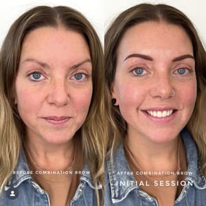 Eyebrow Tattoo result by Säga Beauty Collective in St Peter, MN