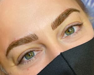 Eyebrow Tattoo result by Sabreena Frances Artistry + Aesthetics in Starkville, MS