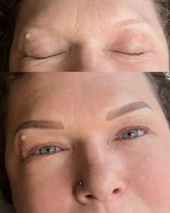 Eyebrow Tattoo result by Salon Aries in Midvale, UT