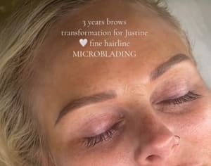 Eyebrow Tattoo result by Salon Pakxe Nails & Beauty Collective in Eden Prairie, MN