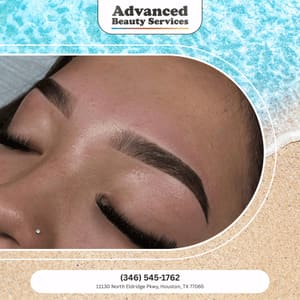 Eyebrow Tattoo result by Salon Studio By Advanced Beauty Services in Houston, TX