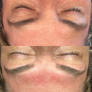 Eyebrow Tattoo result by Salt and Moss Skincare in Blaine, WA