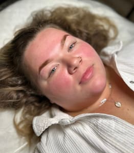 Eyebrow Tattoo result by Saltwater Esthetics in Harker Heights, TX