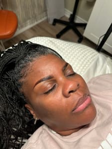 Eyebrow Tattoo result by Saltwater Esthetics in Harker Heights, TX