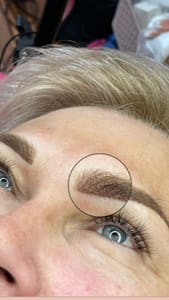 Eyebrow Tattoo result by Sanna Permanent MakeUp in Santa Ana, CA