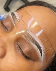 Eyebrow Tattoo result by Sapphire Brow Studio in Jericho, NY