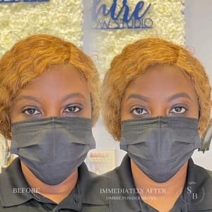 Eyebrow Tattoo result by Sapphire Brow Studio in Jericho, NY