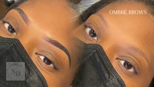 Eyebrow Tattoo result by Sapphire Brow Studio in Jericho, NY