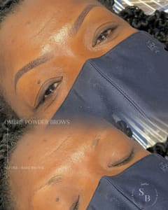 Eyebrow Tattoo result by Sapphire Brow Studio in Jericho, NY