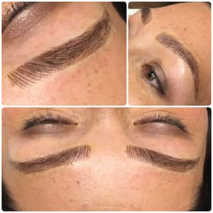 Eyebrow Tattoo result by Sapphire Permanent Cosmetic Academy in Naperville, IL