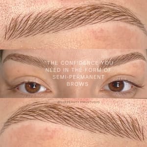 Eyebrow Tattoo result by Sar Beauty PMU Studio in Cranston, RI