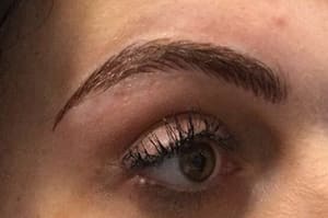Eyebrow Tattoo result by Sara Pezzano The Permanent Makeup Artist - PhiBrows Microblading in Naples, FL