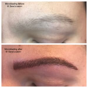 Eyebrow Tattoo result by Sara's Salon - Eyebrow Threading & Microblading in Shrub Oak, NY