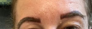Eyebrow Tattoo result by Sara's Salon - Eyebrow Threading & Microblading in Shrub Oak, NY