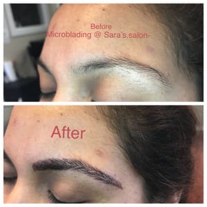 Eyebrow Tattoo result by Sara's Salon - Eyebrow Threading & Microblading in Shrub Oak, NY