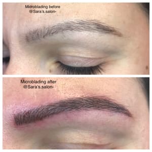 Eyebrow Tattoo result by Sara's Salon - Eyebrow Threading & Microblading in Shrub Oak, NY