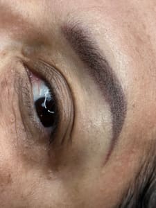 Eyebrow Tattoo result by Sarag Beauty Studio in Richmond Hill, NY