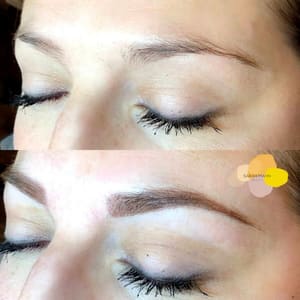Eyebrow Tattoo result by Sarah Mahn Beauty - Permanent Makeup - Nanobrows in Traverse City, MI