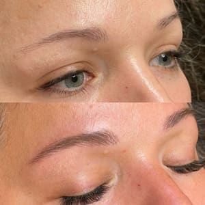 Eyebrow Tattoo result by Sarah Mahn Beauty - Permanent Makeup - Nanobrows in Traverse City, MI