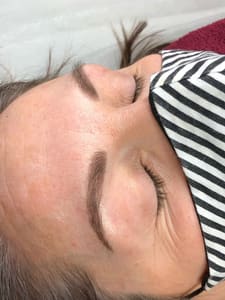Eyebrow Tattoo result by Sarah Mahn Beauty - Permanent Makeup - Nanobrows in Traverse City, MI