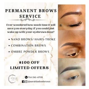 Eyebrow Tattoo result by Sarah's Lashes & Brows in Santa Ana, CA
