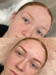 Eyebrow Tattoo result by Saucy Esthetics in Honolulu, HI
