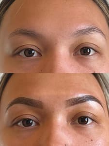 Eyebrow Tattoo result by Saucy Esthetics in Honolulu, HI