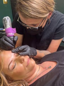 Eyebrow Tattoo result by Scattered Beauty Co in St Joseph, MO