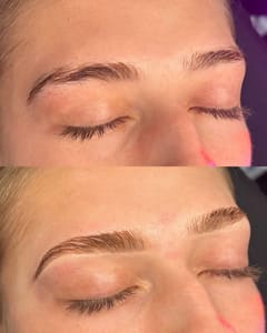 Eyebrow Tattoo result by Sculpt Beauty Studio in Sevierville, TN