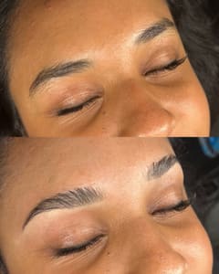 Eyebrow Tattoo result by Sculpt Beauty Studio in Sevierville, TN