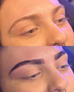 Eyebrow Tattoo result by Sculpt Beauty Studio in Sevierville, TN