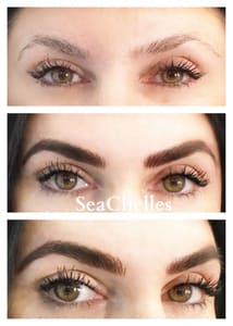Eyebrow Tattoo result by SeaChelles, LLC. Spa & Training Center in Sarasota, FL